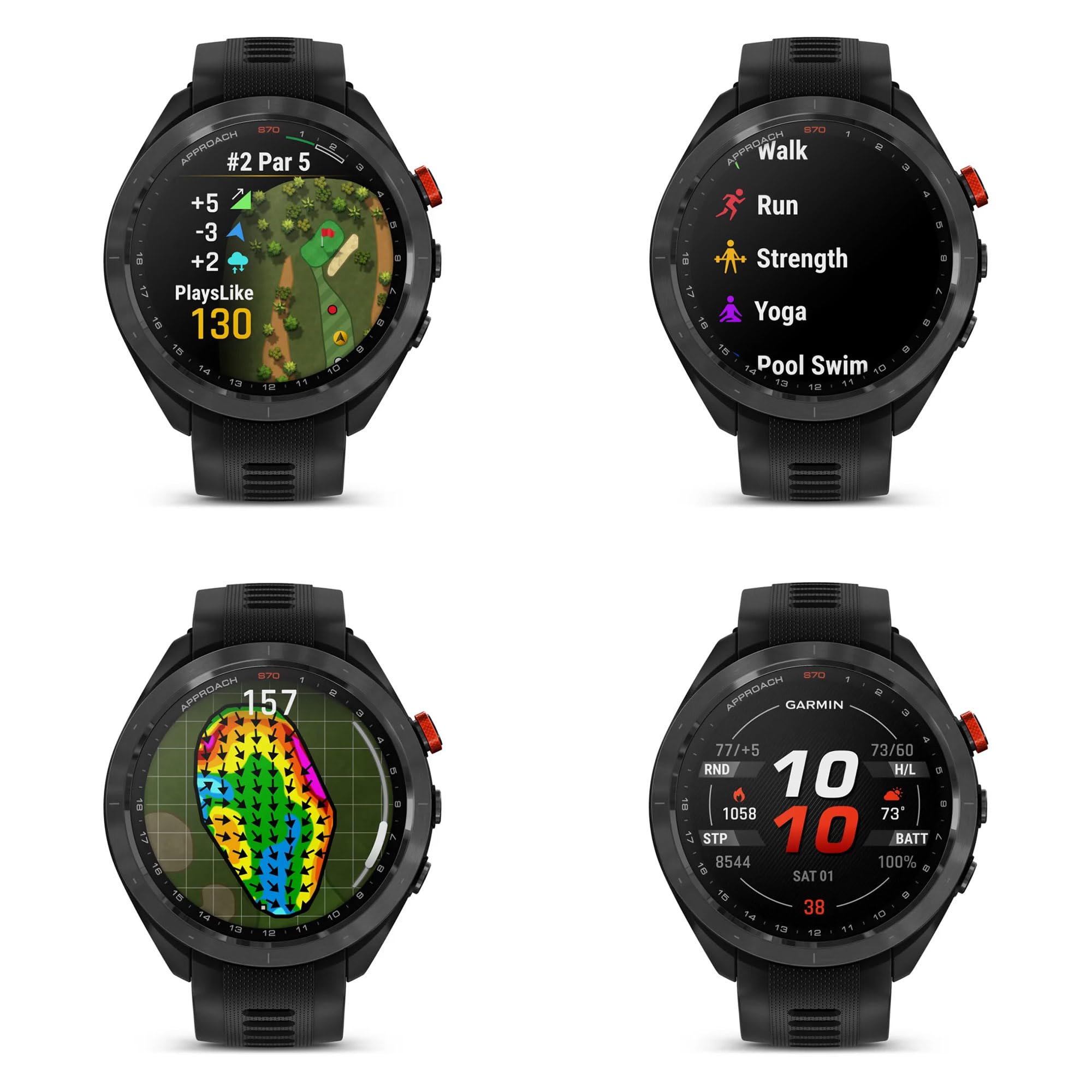 Garmin Approach S70 47Mm Golf Gps Smartwatch For Men, Lightweight Touchscreen Amoled Display And 42000 Preloaded Courses